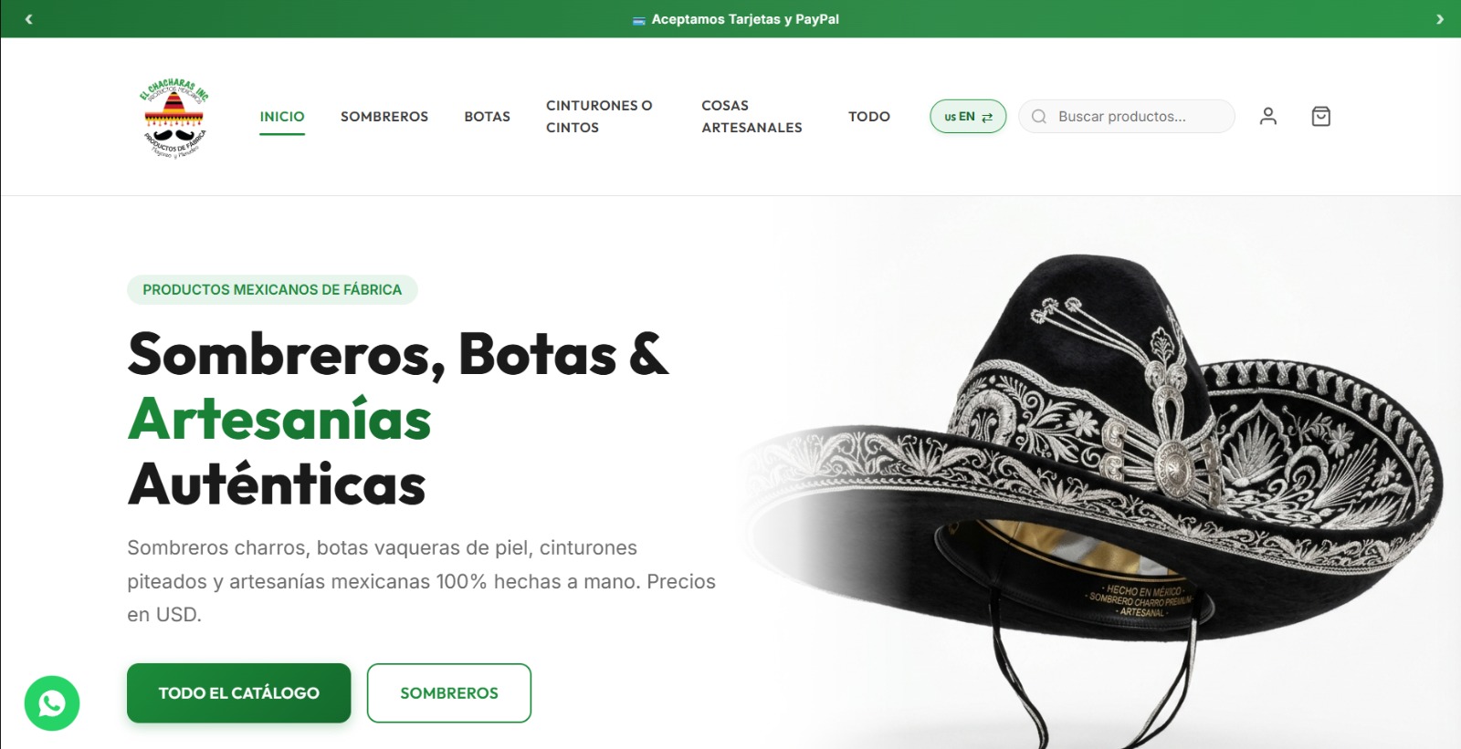 Inicio El Chacharas Inc - Productos Mexicanos de Fábrica